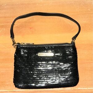 Michael Kors Black Sequin Wristlet